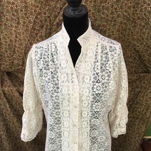 Vintage Carefree Fashions shirt and skirt set